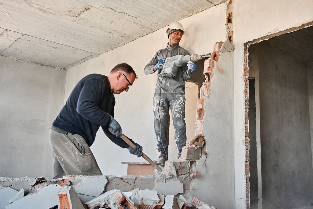 demolition for a house