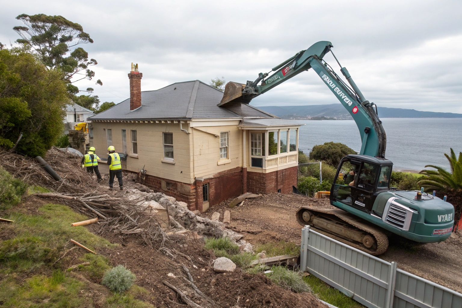 Heritage-sensitive demolition work near Shot Tower precinct in Taroona Tasmania